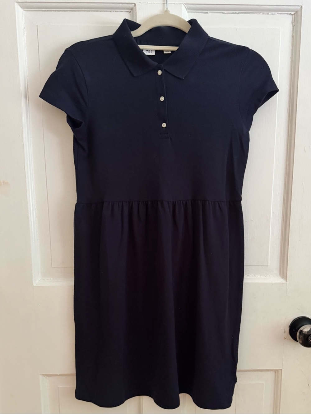 Gap Kids Girls Polo Dress True Indigo Blue Short Sleeve NWT XL 12 School Uniform